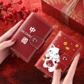 With card passport card holder Chinese style 36 2024 bit business card case business card holder men's women's letter greeting card wallet Chinese New Year. 