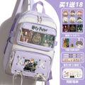 Harry Potter school bag, girls' primary school students, junior high school new backpack, high-value, large-capacity lightweight backpack. 