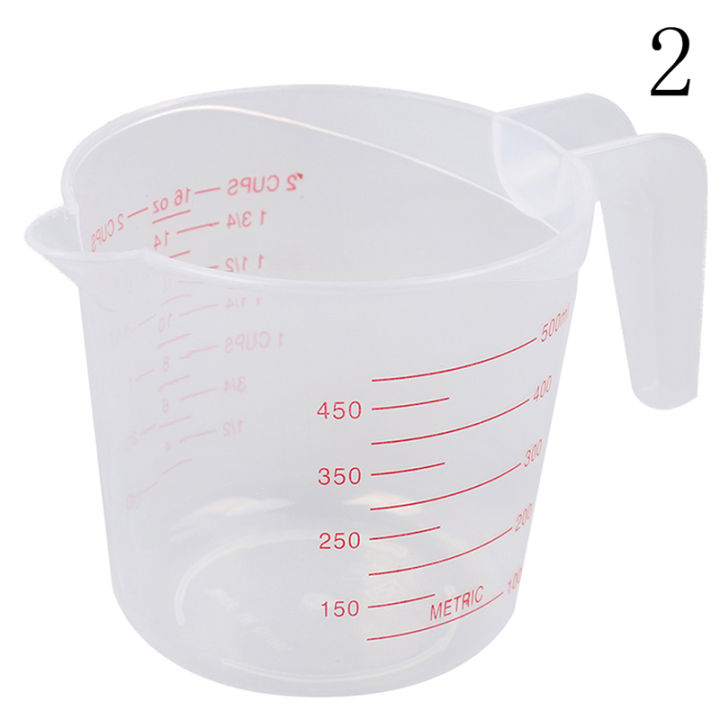 High quality plastic measuring jug large capacity scale cup 250/500/1000ml