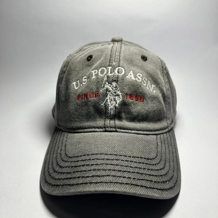 US%20POLO%20ASSN%201890%20Black%20Denim%20Washed%20Cap/%20Hat%20Premium%20-%20Image%203