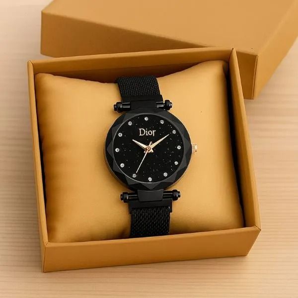 Ladies Quartz Watch Starry Sky Wrist Watch Female Magnet Wristwatch