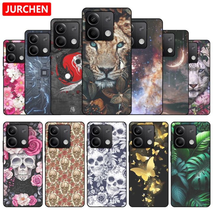 Custodia Morbida In Silicone Per Xiaomi Redmi Note 13 4G – Cover Cartoon Con Stampa Gatto, Anti Caduta, Design Creativo, Colore Nero - 3