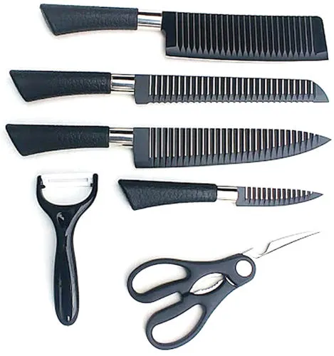 Zepter international Kitchen Knife Set (6pcs) 4x knives 1x scissor 1x ceramic peeler