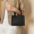 Trendy Felt Handbag Contemporary  Design Small Square Bag Stone Texture Versatile Casual Messenger for Daily Use Casual Outing Young Adults Street Fashion Accessory Essentials. 