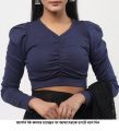 Crop Tops Blouse for Women multicolor. 