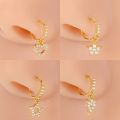 Stainless Steel Small Nose Rings Heart Star Moon Sun Zircon Nose Stud 20G Body Piercing Jewelry For Women Men Gift. 