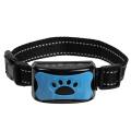 Pet  Collar Anti-barking Device USB Rechargeable Ultrasonic  Trainings Collar  Waterproof Stop Barking Anti Bark Collar B Blue. 