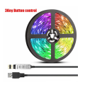 5 meter/16.4 feet 5050 lamp beads high brightness RGB light strip Christmas atmosphere light strip  follow music rhythm flash multi-function APP control/3keys USB cable function/Remote control function transformation 16 colors Ceiling light. 