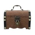 Props Box Retro Wooden Savings  Rectangle Chinese Style Money  with Password Lock Metal Handle Password Lock Money Box Secret Room Escape. 