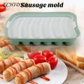 Food-grade Silicone Sausage Molds Silicone Sausage Mold Non-stick Easy to Clean Healthy Fun Food Making Baby Supplements Steamed Meat Intestines Sausage Molds. 