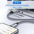 CASIFY G1 60W Type C To Type C Cable Super Fast USB C To USB C Fast Charging Cable Nylon Braided USB C Cable Support 5A 1 M.