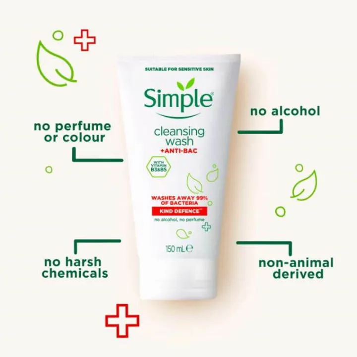 Simple%20Facewash%20Anti-Bac%20Cleansing%20Wash%20Kind%20Defense%20150ml%20-%20Image%203