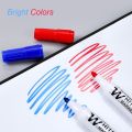 4 Colors Erasable Whiteboard Marker 2.0mm Nib Hight Capacity Ink Black Dry Erase White Board Teaching Pen School Office Supplies.