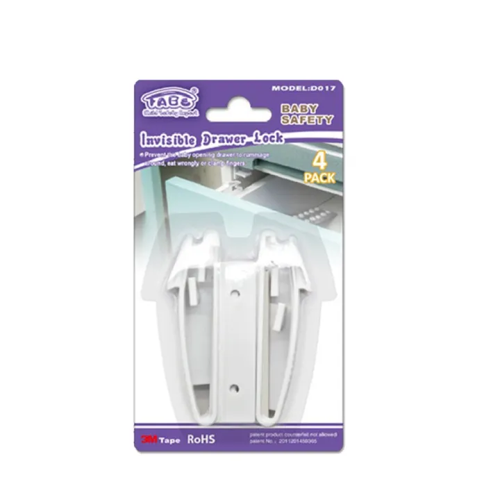 4pcs%20Baby%20Safey%20Invisible%20Drawer%20Latch%20ABS%20Plastic%20Lock%20Cabinet%20Baby%20Children%20Protection%20Latches%20Kids%20Infant%20Lock%20Cupboard%20Lock%20-%20Image%202