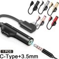 Usb Type C To 3.5mm Jack Type C Audio Splitter Headphone Cable Earphone Aux Charger Usb-C For Mobile Phone. 