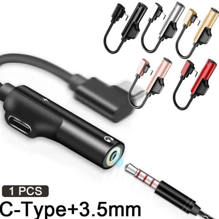 Usb Type C To 3.5mm Jack Type C Audio Splitter Headphone Cable Earphone Aux Charger Usb-C For Mobile Phone
