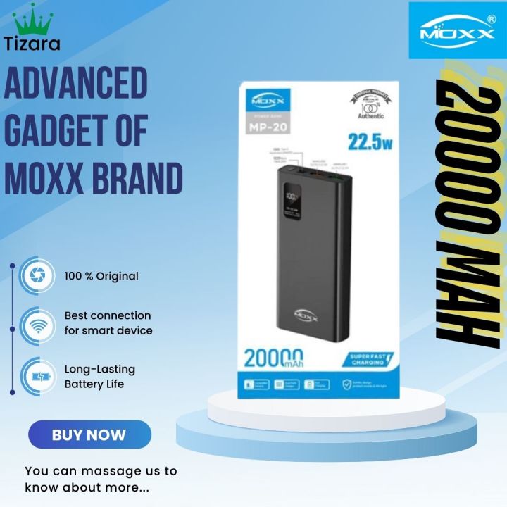 MOXX 20000 MAH 22.5W POWERBANK ,, Original power bank-Tizara