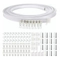 5 Meters Bendable Ceiling Curved Curtain Track Flexible Ceiling Curtain Mount Soft Windows Curved Track for Curtain Rail ANLAN. 