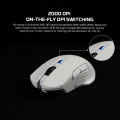 FANTECH WG12RS Raigor III Wireless Gaming Silent Mouse Pixart 3065 2000DPI Wired Mouse Poling 125Hz Macro Button Mice.