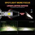 Night Ray 2Pcs LED Car Headlight 20000LM H7 Bulb 55W Fog Light Error Free Lamp Bulb（#4300K）. 