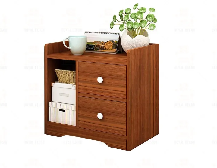 Royal%20Decor%20M35%202%20Drawers%20Bed%20Side%20Table%20Nightstand%20Bedside%20Table%20Bedroom%20Simple%20Storage%20Cabinet%20-White%20Finish%20-%20Image%202