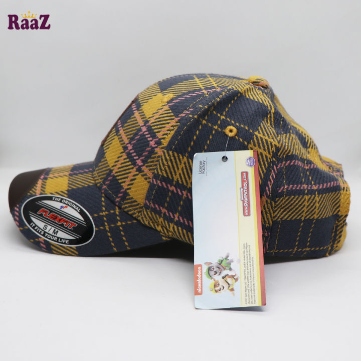 Unique%20Shape%20Gyoufu%20Leather%20Logo%20Big%20Check%20Premium%20Fabrics%20Baseball%20Cap%20-%20Image%205