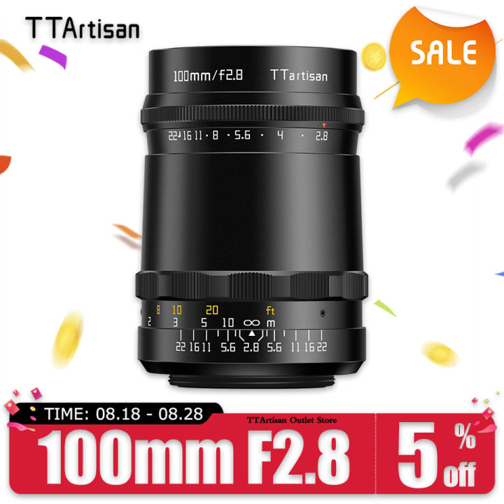 TTArtisan 100mm F2.8 MF Full Frame Soap Bubble Bokeh Camera Lens for M42-Mount Adapt to Sony E Fujifilm XF Nikon Z-Mount