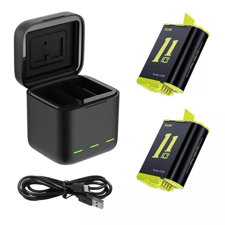 Telesin Dual Battery with Charger set for Gopro hero 9/10/11
