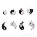 Tai Chi Fish DIY National Style Jewelry Accessories Black and White Yin and Yang Hand Rope Pendant Tai Chi Diagram Chinese Symbol Head Rope Pendant. 