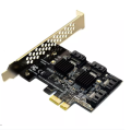 PCIE to SATA Card PCI-E Adapter PCI Express to SATA3.0 Converter 4-Port SATA III 6G Expansion Controller Card Adapter. 