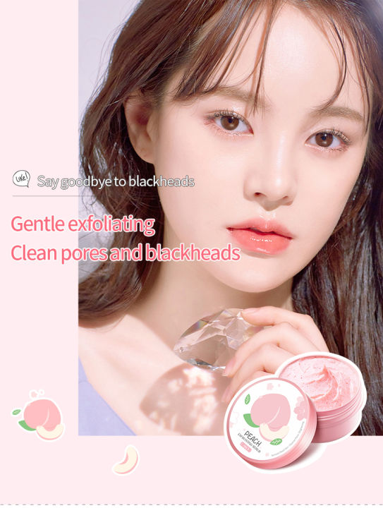 LAIKOU%20Body%20Scrubs%20Natural%20Pore%20Shrinking%20Skin%20Exfoliating%20Peach%20Scrub-%2090g%20-%20Image%204