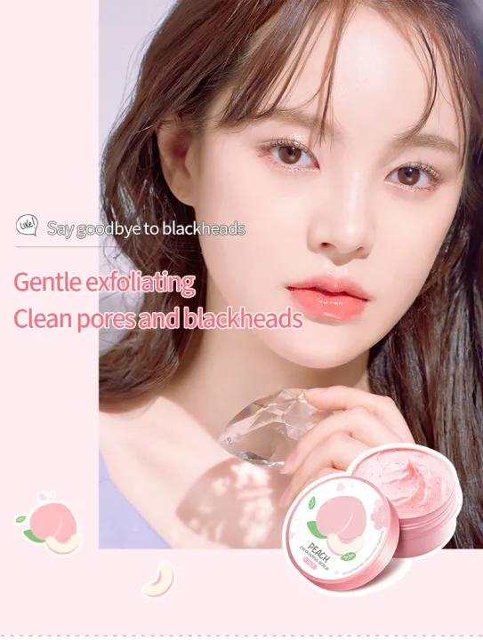 LAIKOU%20Body%20Scrubs%20Natural%20Pore%20Shrinking%20Skin%20Exfoliating%20Peach%20Scrub-%2090g%20-%20Image%204