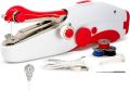 Portable Handheld Sewing Machine, Mini Electric Double Needle DIY Sewing Machine, for Making Crafts or Small Objects in Daily Life (Red). 