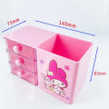 Sanrio Cinnamoroll Pen Holder Storage Box Kawaii Kuromi Hello Kitty Melody Girl Cartoon Large Capacity Desktop Stationery Toys. 