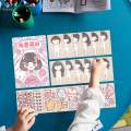 Dress up Doll Stickers, Sticker Activity Books Set, Creativity Educational Scrapbooking, DIY Princess dress up Stickers for kids ages 3+. 