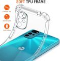 Camera Lens Protection Back Cover For Motorola Moto G22 Anti Fall Cover Silicone Fashion TPU Phone Case Simplicity Transparency Casing Transparent Shockproof Case. 
