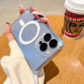 For iPhone 13 Pro max Magsafe Magnetic Wireless Charging Case Clear Shockproof Soft Silicone Protect Back Cover.