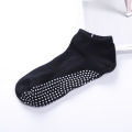 HoneyYami 1pair Men's Cotton Non-slip Yoga Socks With Grips Breathable Anti Skid Floor Socks For Pilates Gym Fitness Size 39-44.
