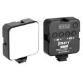 Jmary FM-59R Rechargeable Mini LED Light Video Recording Mini Fill Light with 3 Cold Shoe Mounts. 