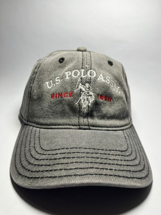 US%20POLO%20ASSN%201890%20Black%20Denim%20Washed%20Cap/%20Hat%20Premium%20-%20Image%204
