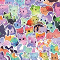50Pcs Kawaii Cat Stickers Aesthetic Cartoon Decals DIY Laptop Phone Stationery Funny Cute Decoration Sticker Chidlren Toy Gifts jingu.