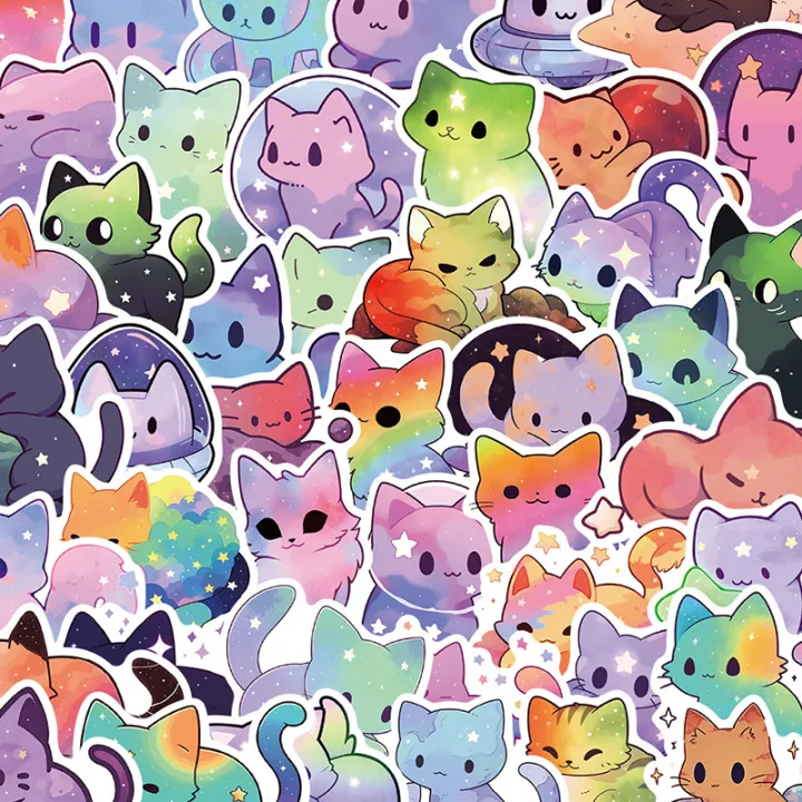50Pcs%20Kawaii%20Cat%20Stickers%20Aesthetic%20Cartoon%20Decals%20DIY%20Laptop%20Phone%20Stationery%20Funny%20Cute%20Decoration%20Sticker%20Chidlren%20Toy%20Gifts%20jingu%20-%20Image%205