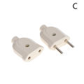 2 Pin EU Plug Male Female electronic Connector Socket Wiring Power Extension. 