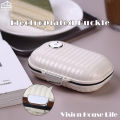 Vision Portable Travel Pill Organizer Weekly Travel Pill Box Mini Pill Holder for Pocket Pharmacy Medicine Container for Vitamin/ Fish Oil/ Supplement.