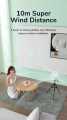 JISULIFE FA17 Rechargeable Fan with LED Light and Table Tripod. 