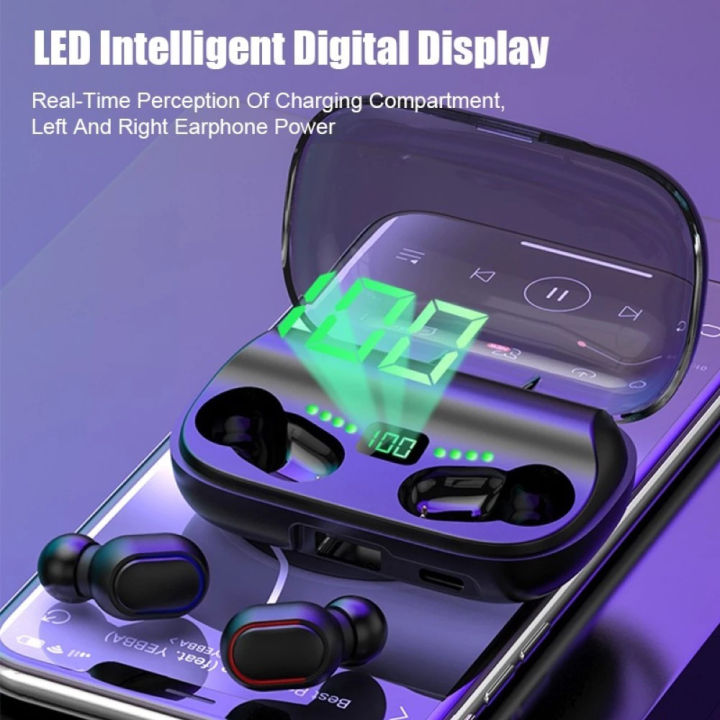 JS2%20TWS%20Bluetooth%205.0%20Wireless%20Earphone%20Waterproof%20Digital%20Display%20Stereo%20In-ear%20Earbuds%20Headset%20Bluetooth%20Earphones%20with%20Mic%20-%20Image%206