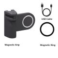 Magnetic Phone Grip for Magsafe Handgrip Phone Bracket with Bluetooth Remote Shutter 1/4 Tripod Mount for Iphone Android Phone.