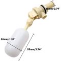 Lucky Farm 1 Pack 1/2" Water Float Valve with Adjustable Arm, Oiginal Float Ball Valve Shut Off for Automatic Waterer Bowl Tank Trough for Horse Cattle Sheep Pig Dog Drinker. 
