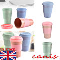 Reusable Bamboo Fibre Ecoffee Cups Eco Friendly Travel Coffee Mugs 12oz 14oz. 