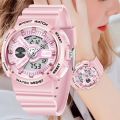 LIGE New Sport Women Quartz Digital Watch Creative Diving Watch Ladies Waterproof Alarm Watch Dual Display Clock Montre Femme. 